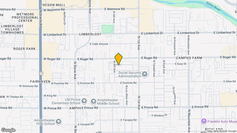 418 E McMillan Dr Map and Location Details