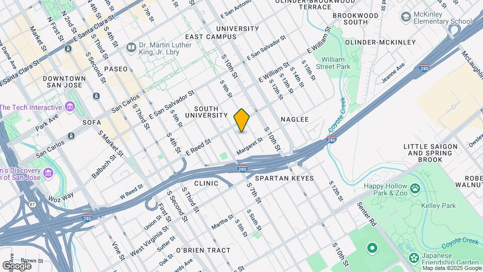 650 S 8th St Map and Location Details