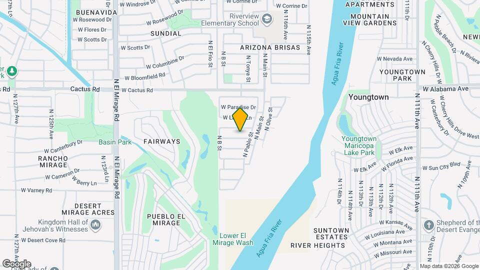 11810 W Sunnyside Dr Map and Location Details