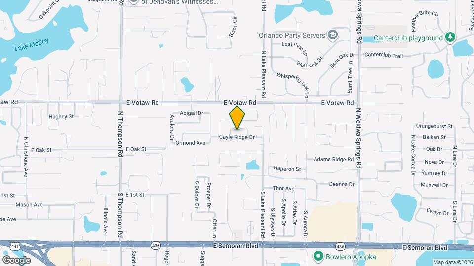 1649 Gayle Ridge Dr Map and Location Details