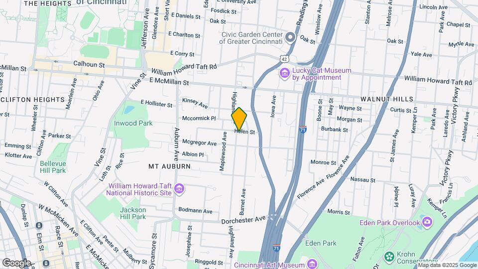 2314 Highland Ave Map and Location Details