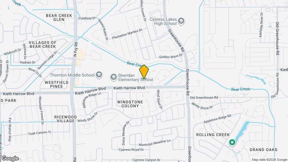 19410 Cypress Harrow Dr Map and Location Details