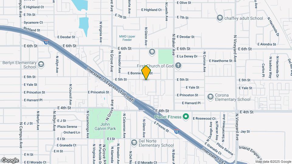 1456 E 5th St Map and Location Details