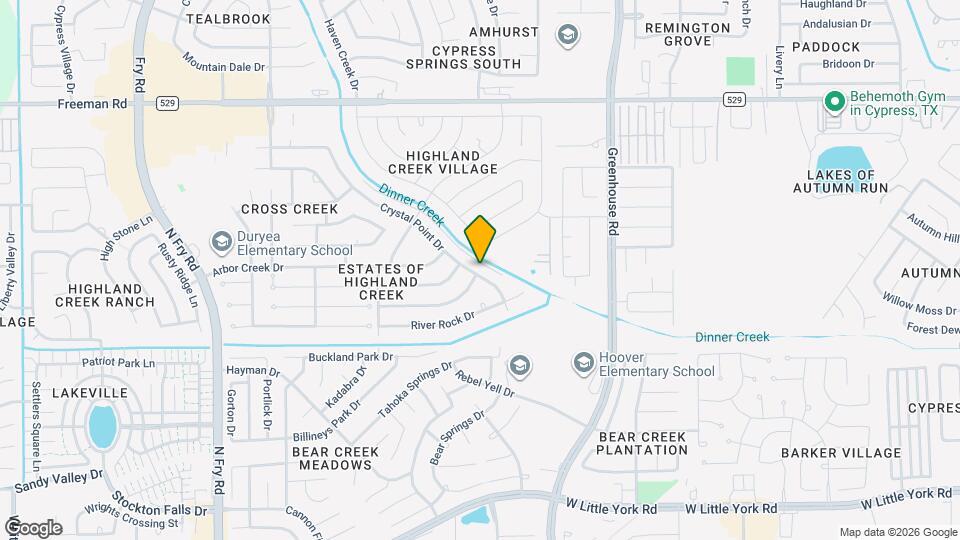 6626 Crystal Point Dr Map and Location Details