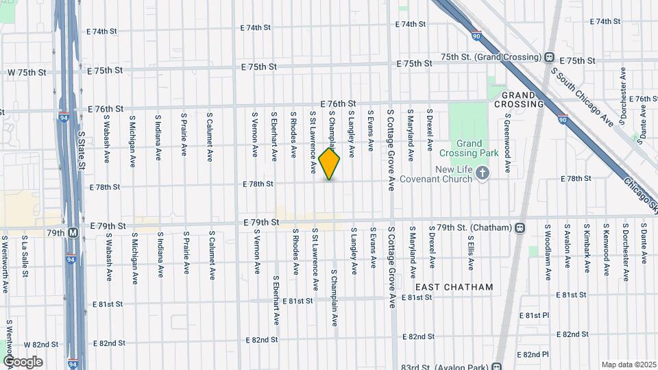 7800 S Champlain Ave Map and Location Details