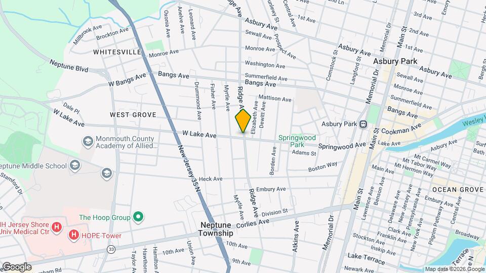 101 Ridge Ave Mapa y Detalles de la Ubicación