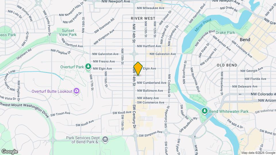 1355 NW Davenport Ave Map and Location Details