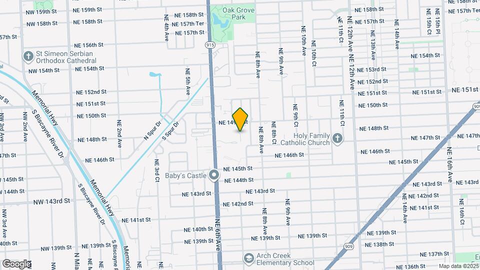 14750 NE 7th Ave Map and Location Details
