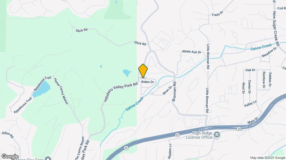 1800 Hillsboro Valley Park Rd Map and Location Details