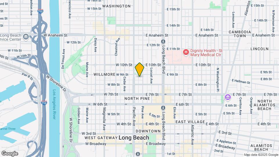 829 Pine Ave, Unit 829 Map and Location Details