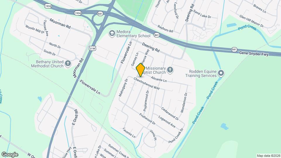 5703 Chestnutwood Way Map and Location Details