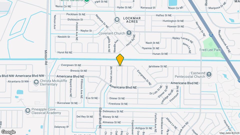 486 Evergreen St NE Map and Location Details