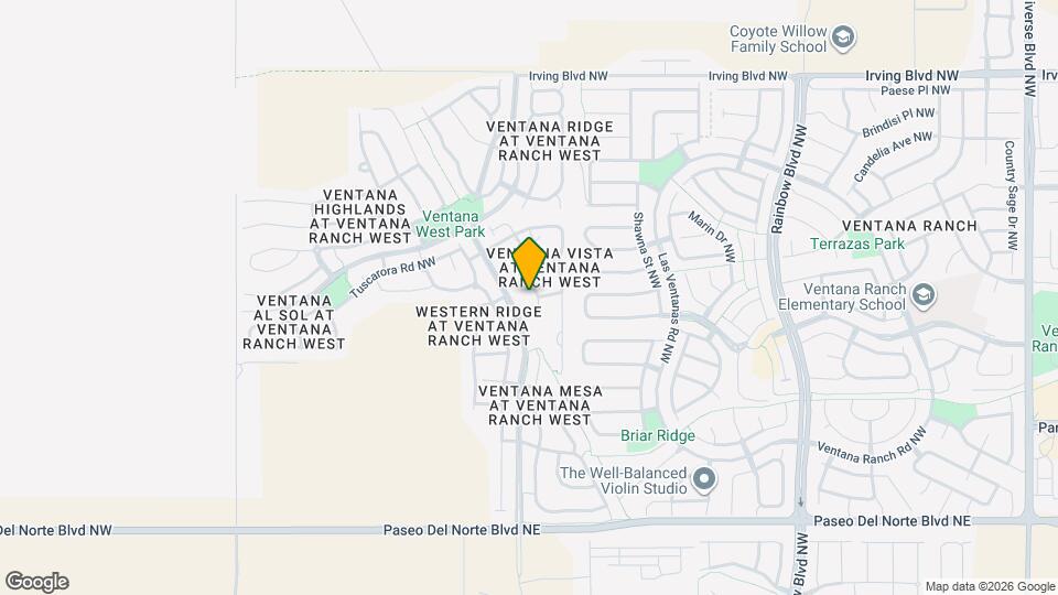 10115 Avenida Vista Cerros NW Map and Location Details