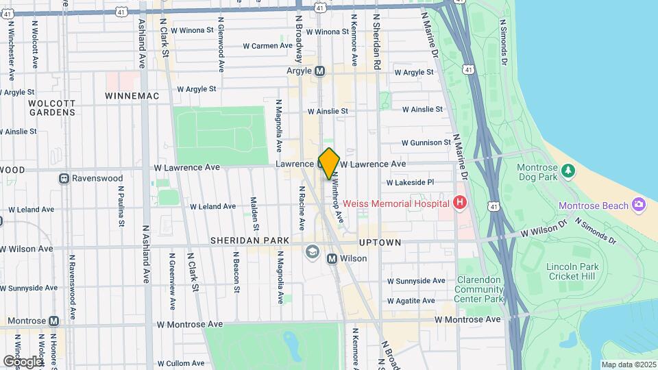 4726 N Winthrop Ave Map and Location Details