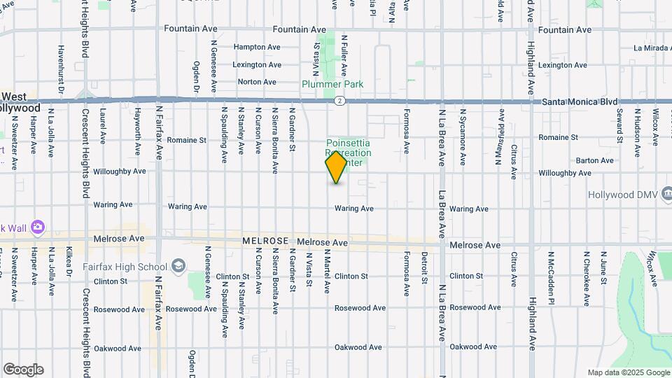 832-840 N Martel Ave Map and Location Details