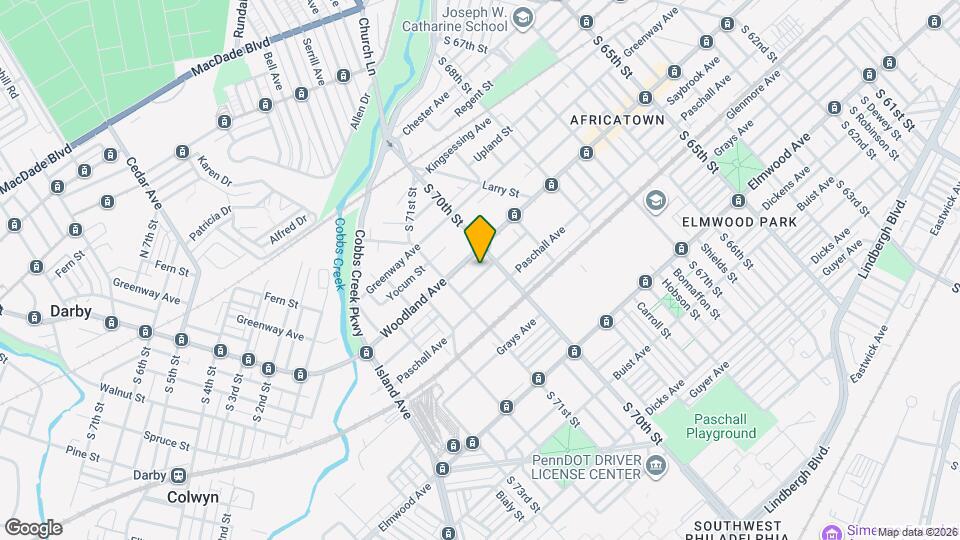 7019 Saybrook Ave Map and Location Details