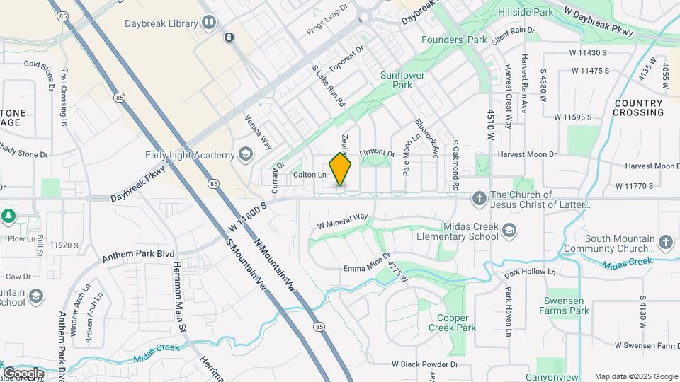 11782 S Zephyr Way Map and Location Details