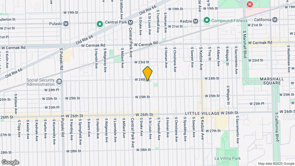 2410 S Saint Louis Ave Mapa y Detalles de la Ubicación