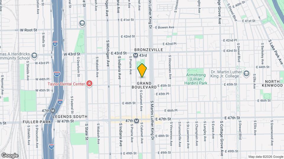 4433 S Calumet Ave Map and Location Details