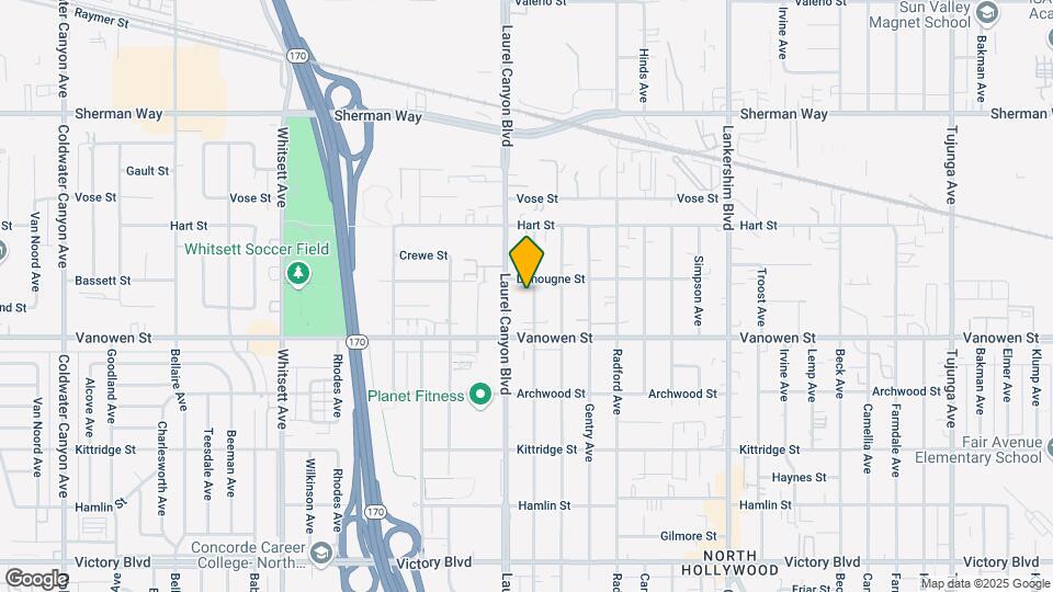 6851 Agnes Ave Map and Location Details