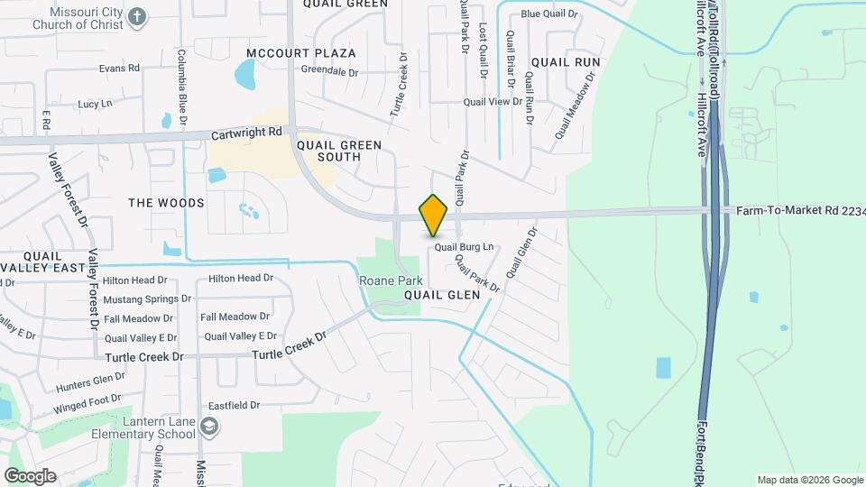 8622 Quail Burg Ln Map and Location Details