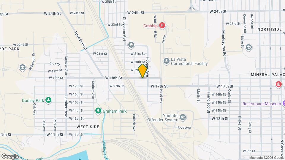 1610 W 18th St Map and Location Details