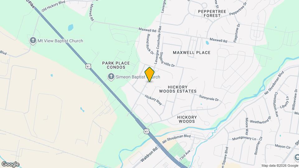 4489 Lavergne Couchville Pike Mapa y Detalles de la Ubicación