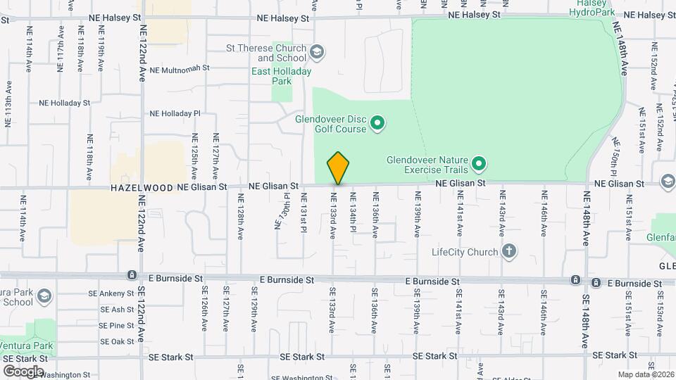 13304 NE Glisan St Mapa y Detalles de la Ubicación