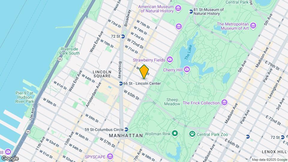 24 W 68th St Mapa y Detalles de la Ubicación