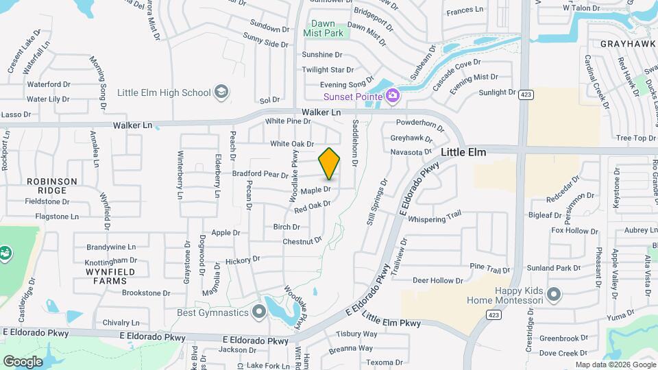 2345 Maple Dr Map and Location Details