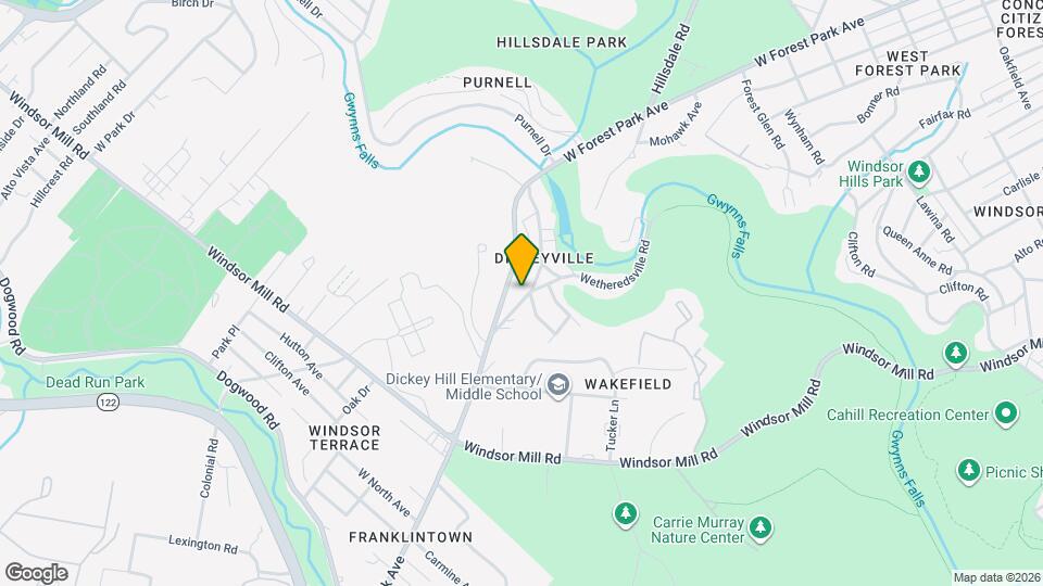 5116 Wetheredsville Rd Map and Location Details