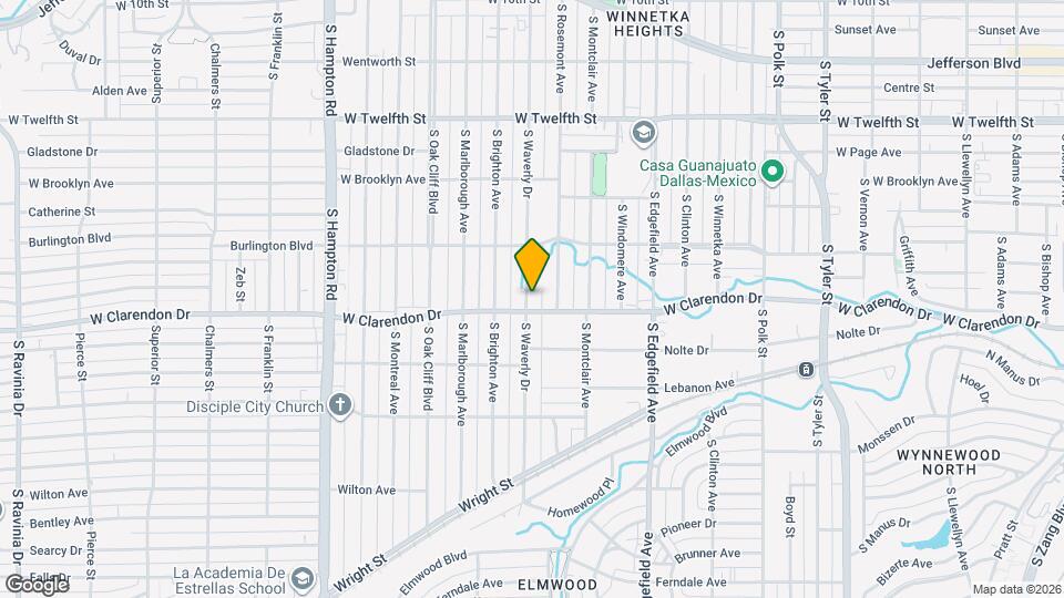 1018 S Waverly Dr Map and Location Details