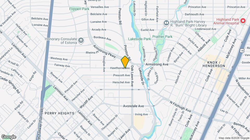 4220 Hawthorne Ave Map and Location Details