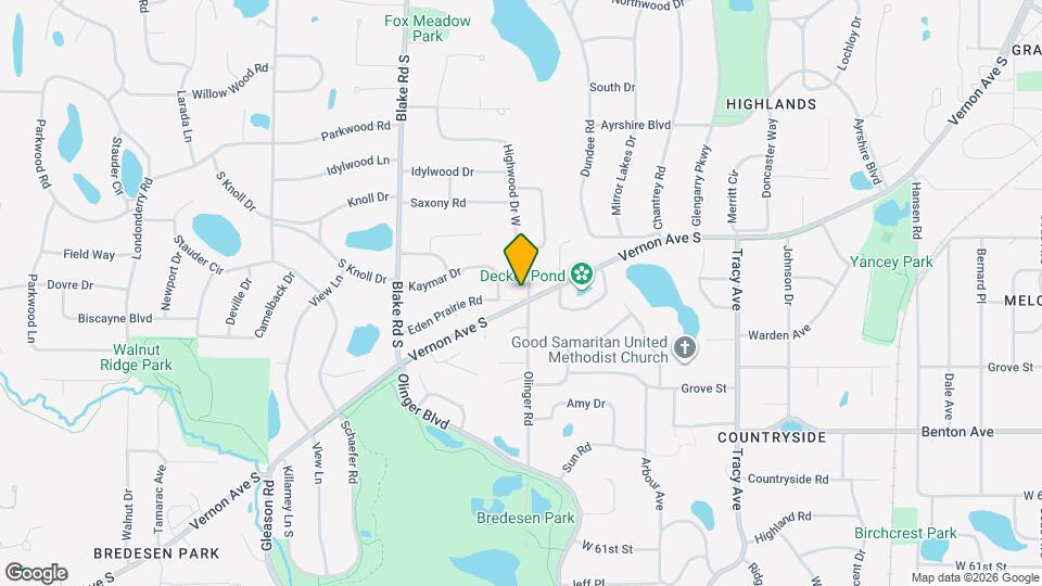 5616 Highwood Dr Map and Location Details