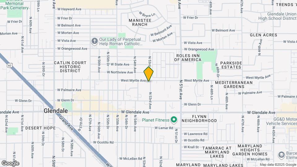 7160 N 53rd Ave Map and Location Details