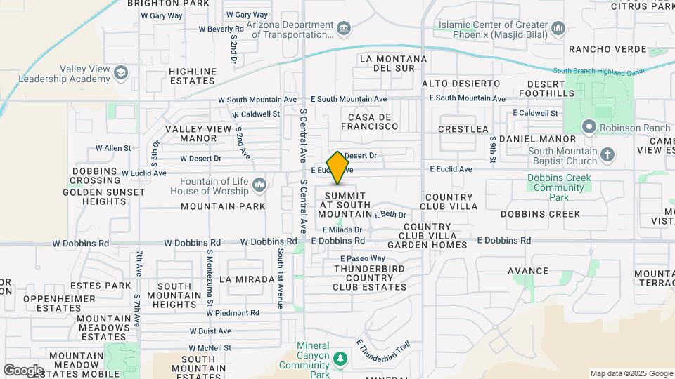 207 E Valley View Dr Map and Location Details