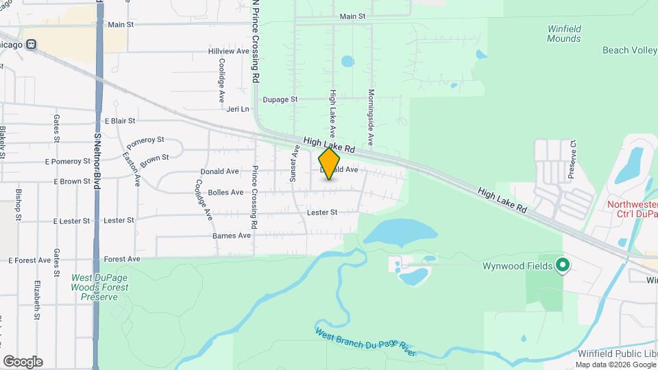 28W608 Bolles Ave Mapa y Detalles de la Ubicación