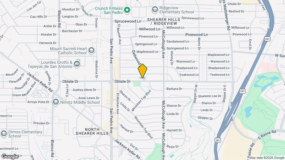 803 Oblate Dr Map and Location Details