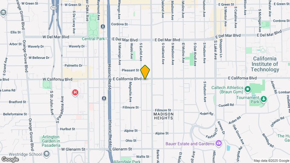 382 E California Blvd Map and Location Details