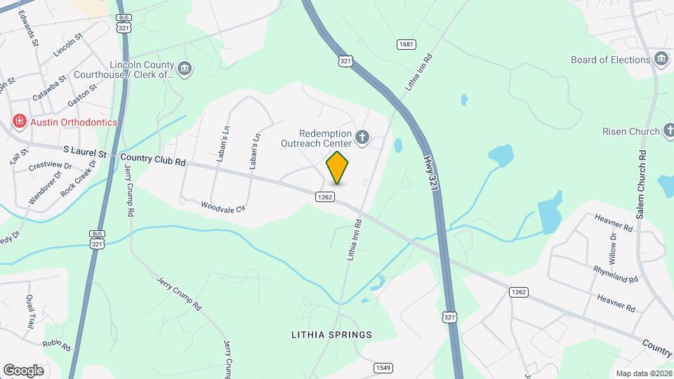 1803 Country Club Rd Map and Location Details