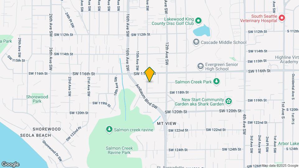 11630 14th Ave SW Mapa y Detalles de la Ubicación