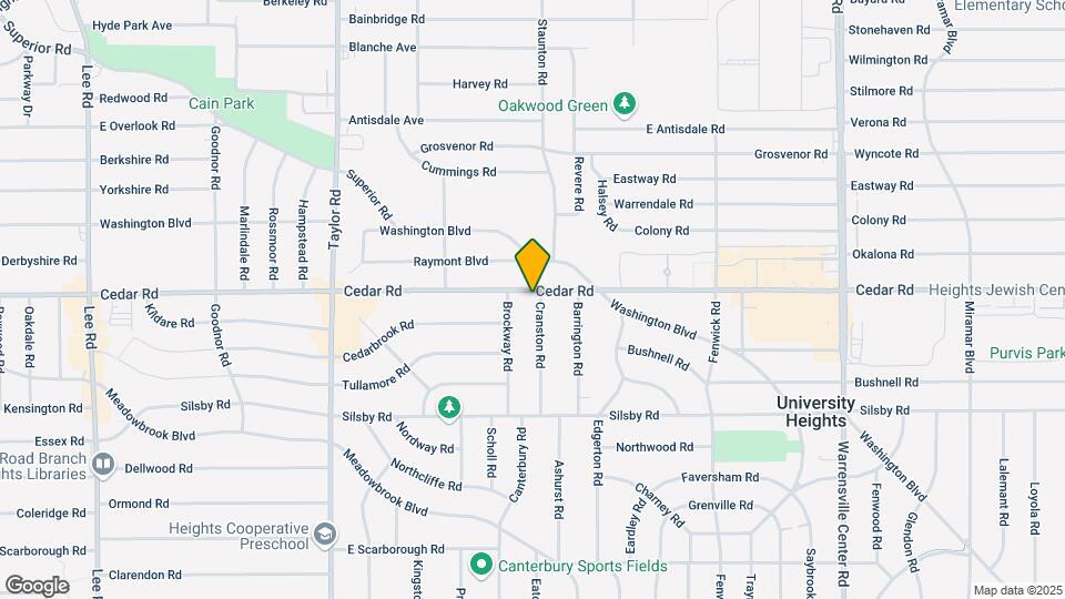 13660 Cedar Rd Map and Location Details