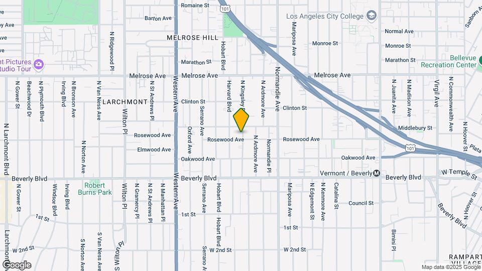 453 N Kingsley Dr-Unit -8 Map and Location Details