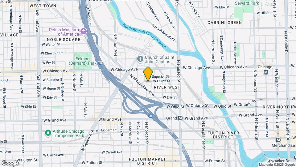 951 W Huron St Map and Location Details