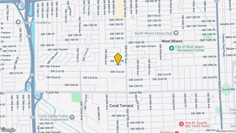 6780 SW 19th Ter, Unit B4 Map and Location Details