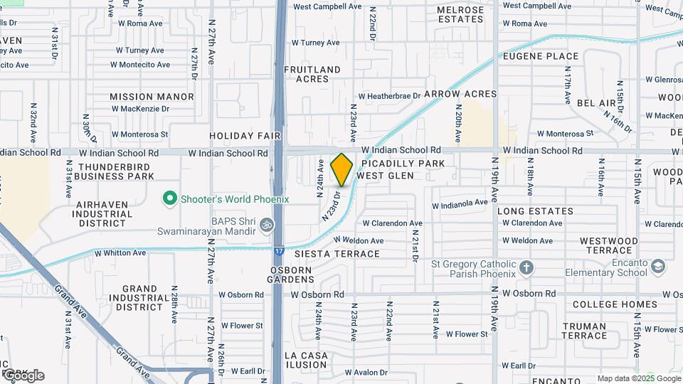 2323 W Fairmount Ave Map and Location Details