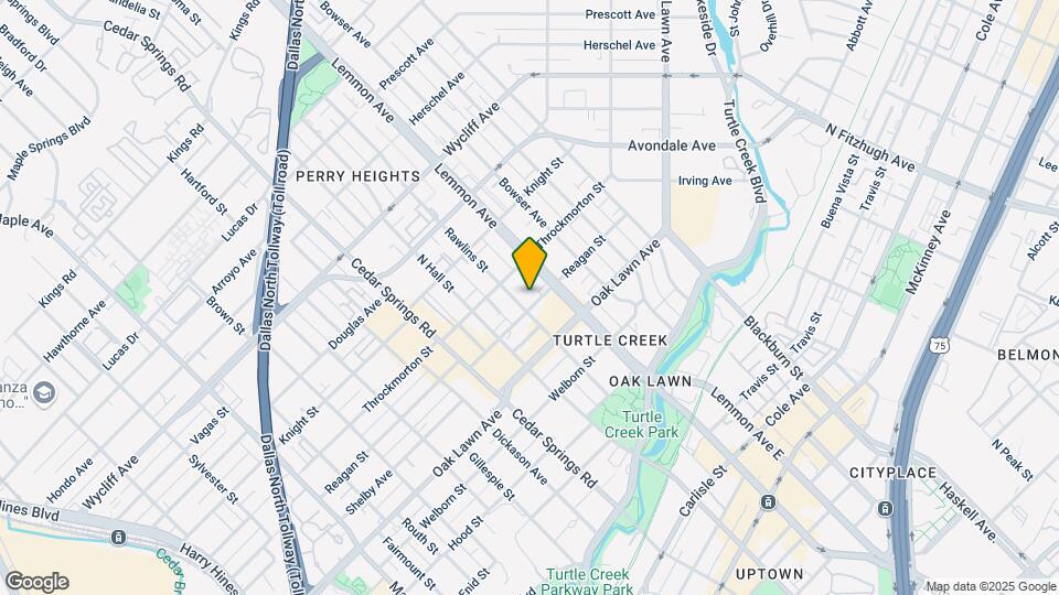 3904 Rawlins St Map and Location Details