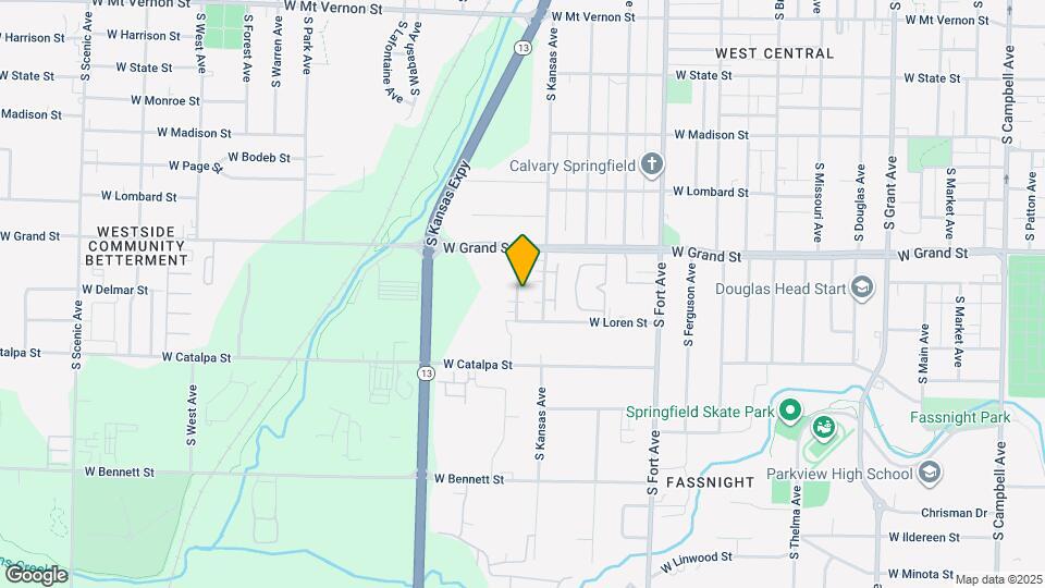 1052 S Lexington Ave Map and Location Details