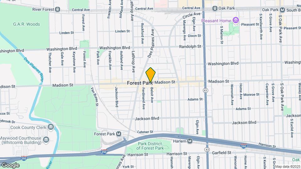 7502 Madison St Map and Location Details