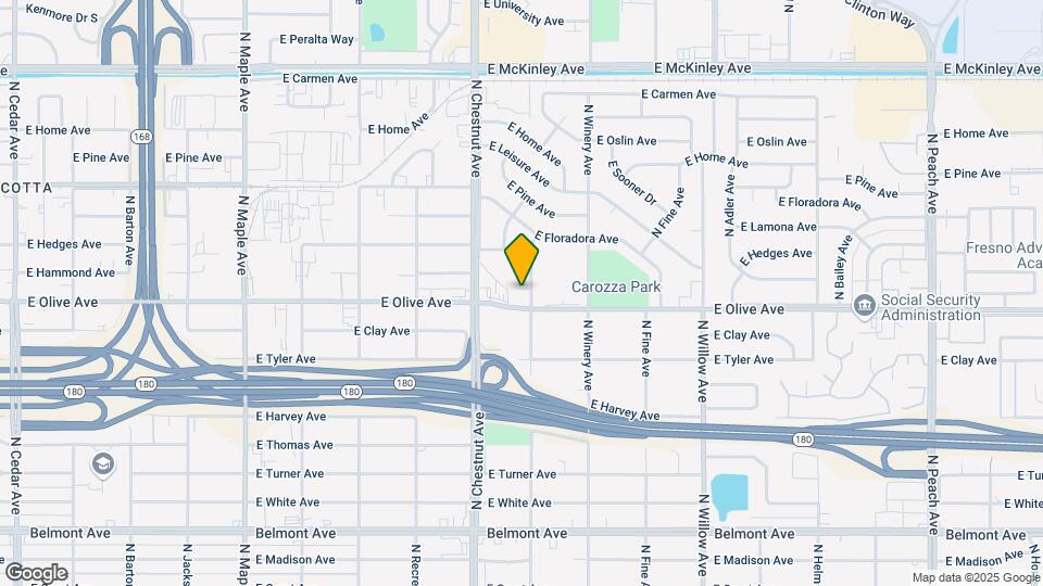 1229 N Garden Ave Mapa y Detalles de la Ubicación